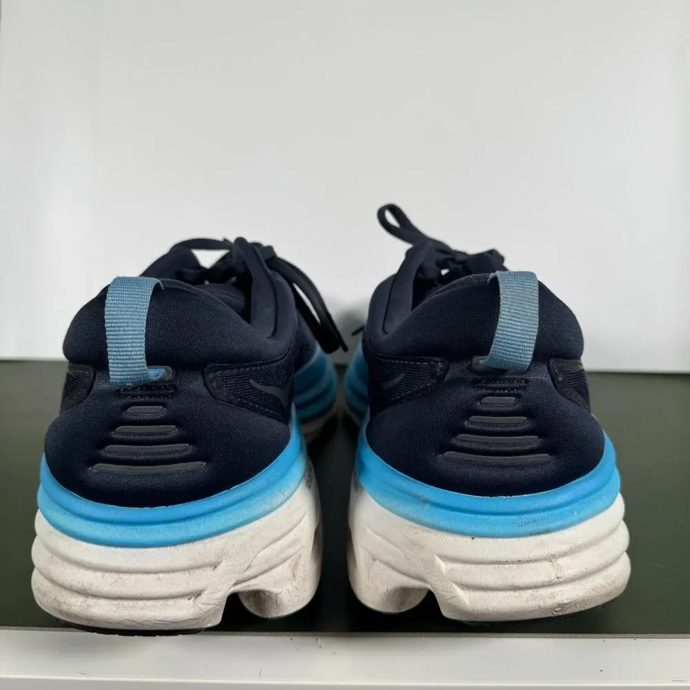 Hoka One One Bondi 8 Blue Running Shoes 1123202 Men's Size 13D (no insoles)